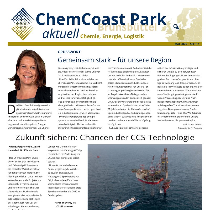 ChemCoast Park Newsletter Mai 2025