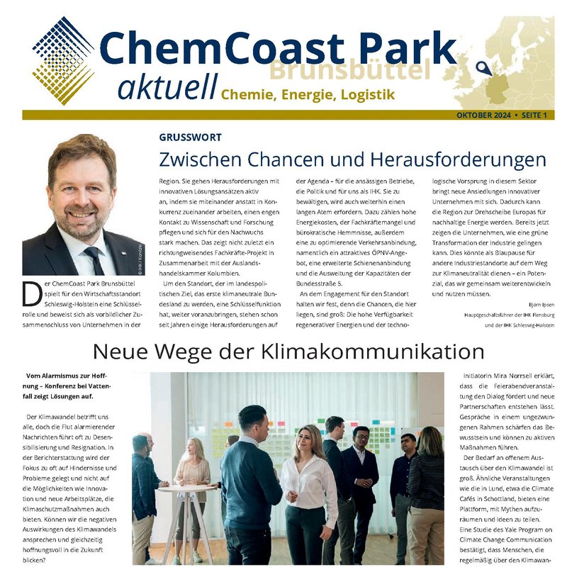 ChemCoast Park Newsletter Oktober 2024