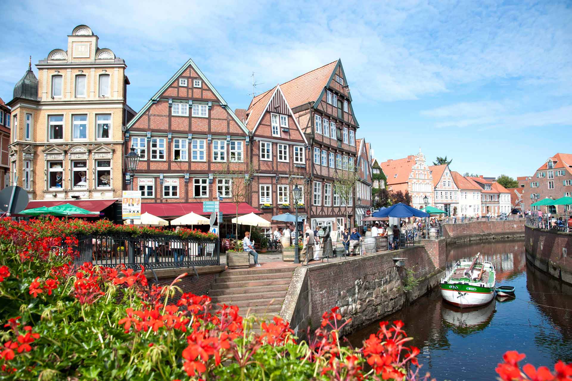 Pittoresk: die historische Altstadt von Stade 