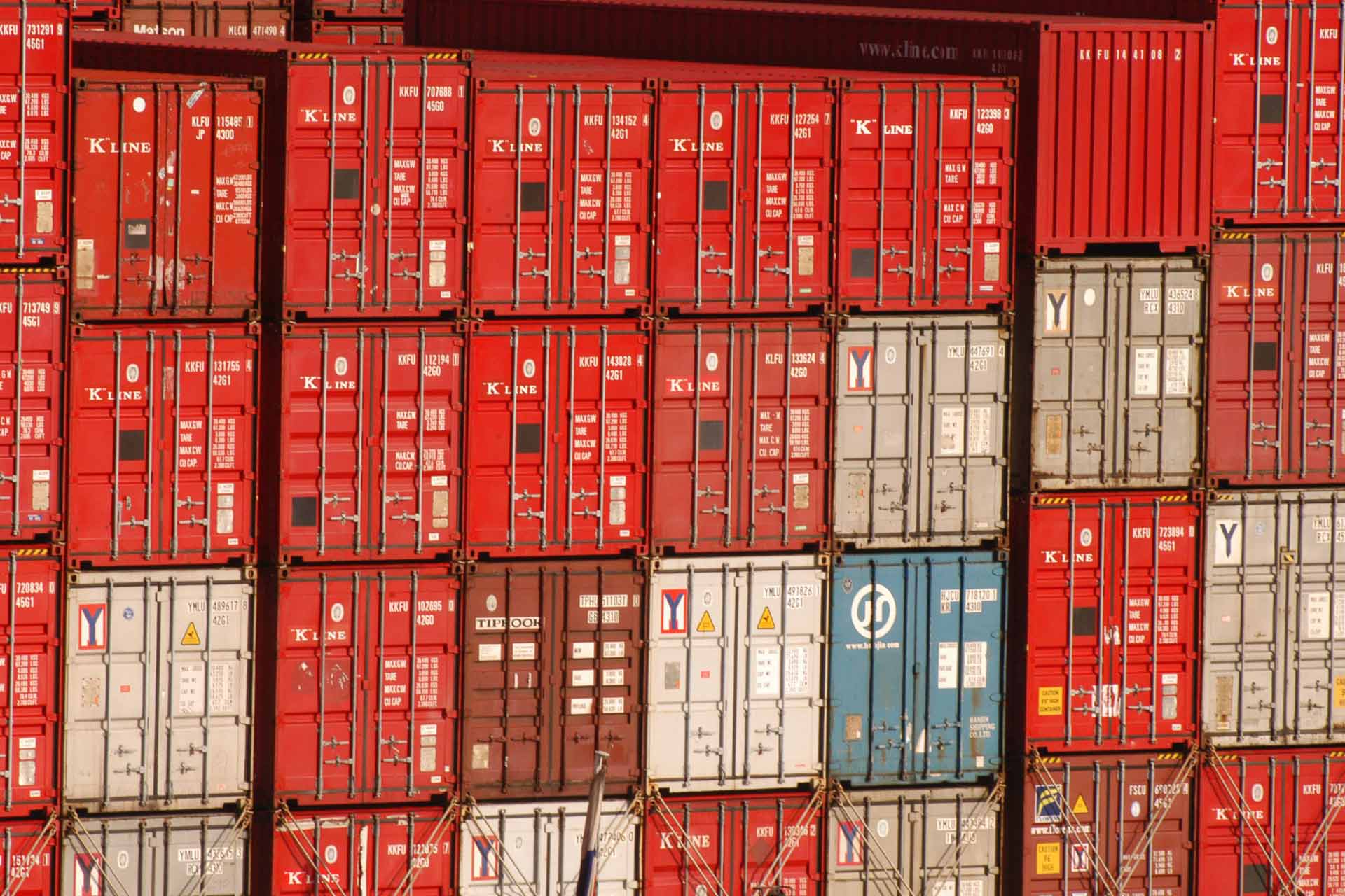 Container at the port of Hamburg